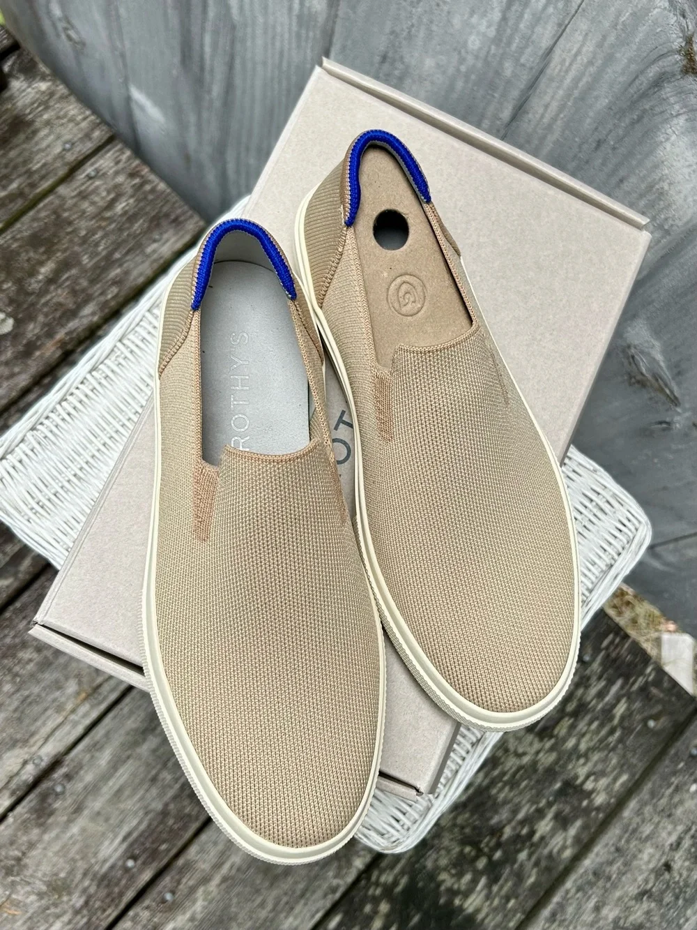 Rothy's The City Slip-On Sneaker - Wheat (Women’s 9)